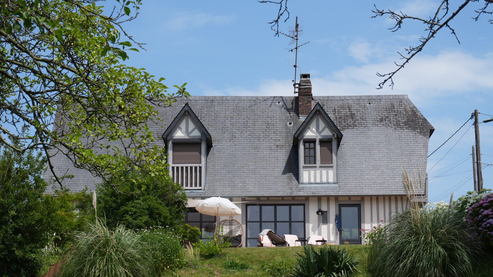 La façade de la maison